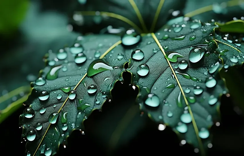 Ảnh cận cảnh giọt sương rõ nét đẹp mắt