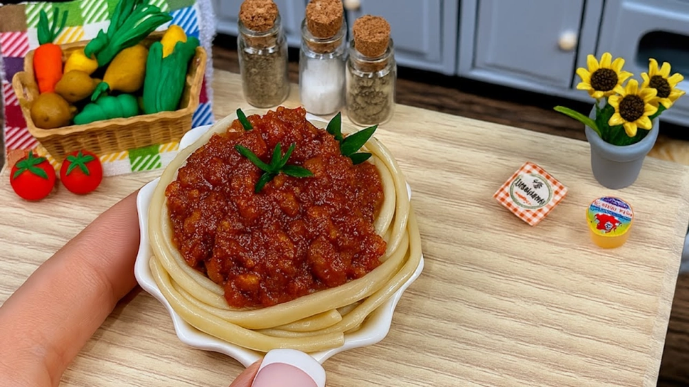 Món ăn siêu nhỏ khiến người xem thích thú từng khoảnh khắc