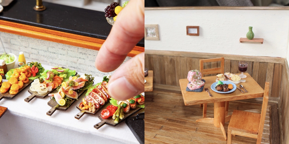 Đồ ăn mini tái tạo sắc màu ẩm thực đầy ngọt ngào