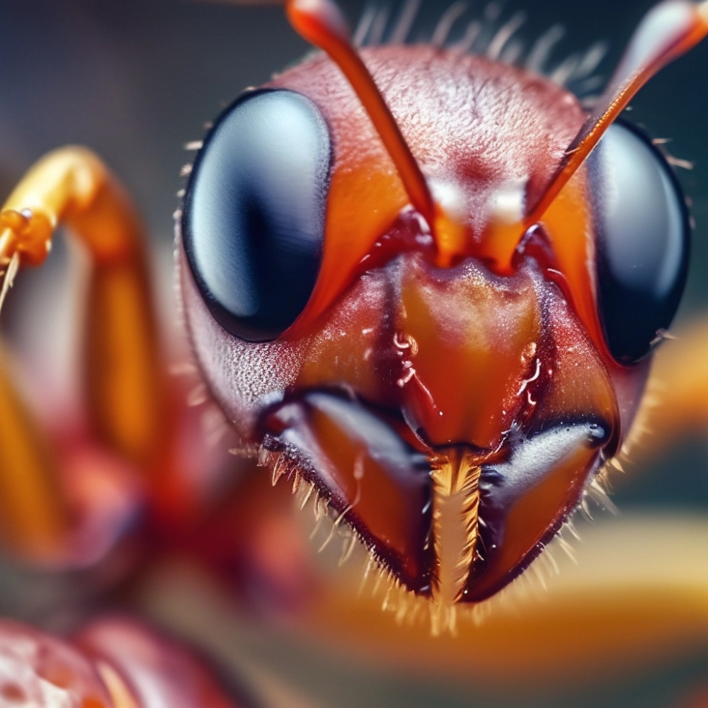 Nhiếp ảnh macro kiến cắt lá đang tha một miếng lá xanh tươi