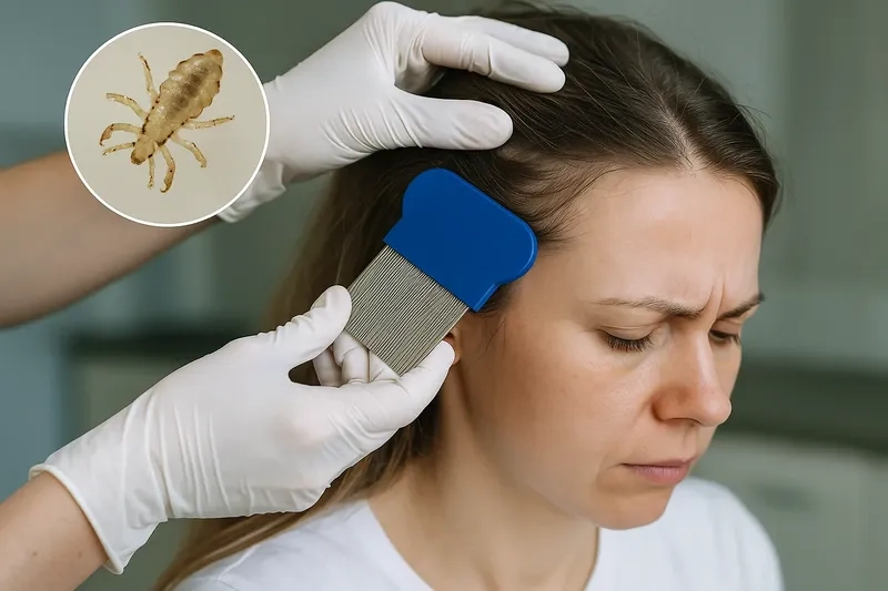 Chấy tóc dưới kính hiển vi