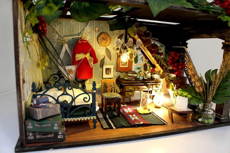 Tiểu cảnh nhỏ xinh đầy sức sống cuộc sống người tí hon tiểu cảnh