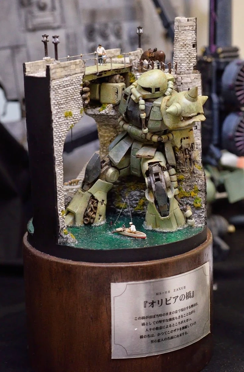 Khám phá chi tiết trong diorama gundam đẹp mini