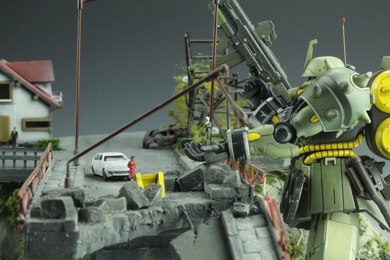 Tự tay tạo chiến trường với diorama gundam đẹp tự làm