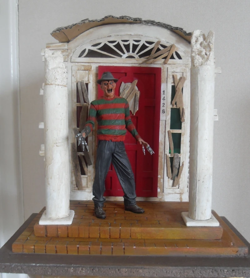 Bên trong căn phòng tối tăm diorama kinh dị căn phòng