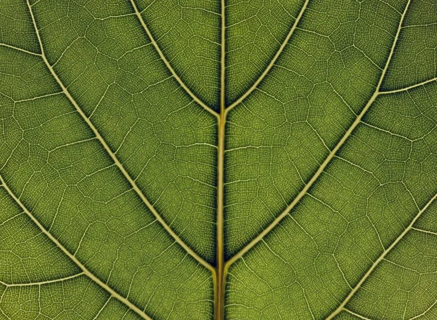 Gân lá cây phóng to sắc nét chuẩn HD