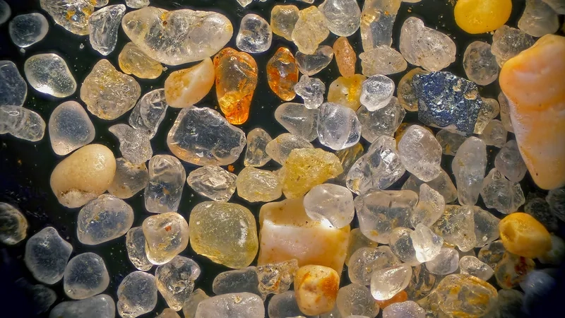 Hình ảnh hạt cát với nhiều hình dạng