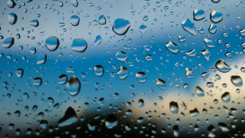 Cảnh mưa rơi cận cảnh sống động như thật trước mắt