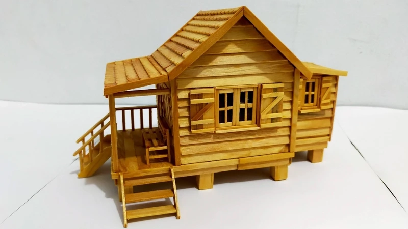 Thưởng thức vẻ đẹp qua làm nhà bằng que kem đẹp