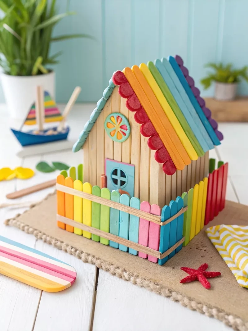 Handmade độc đáo với làm nhà bằng que kem handmade