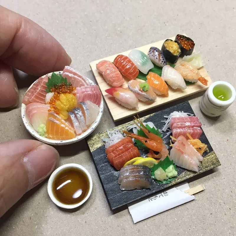 Khám phá hương vị với sushi mini clay