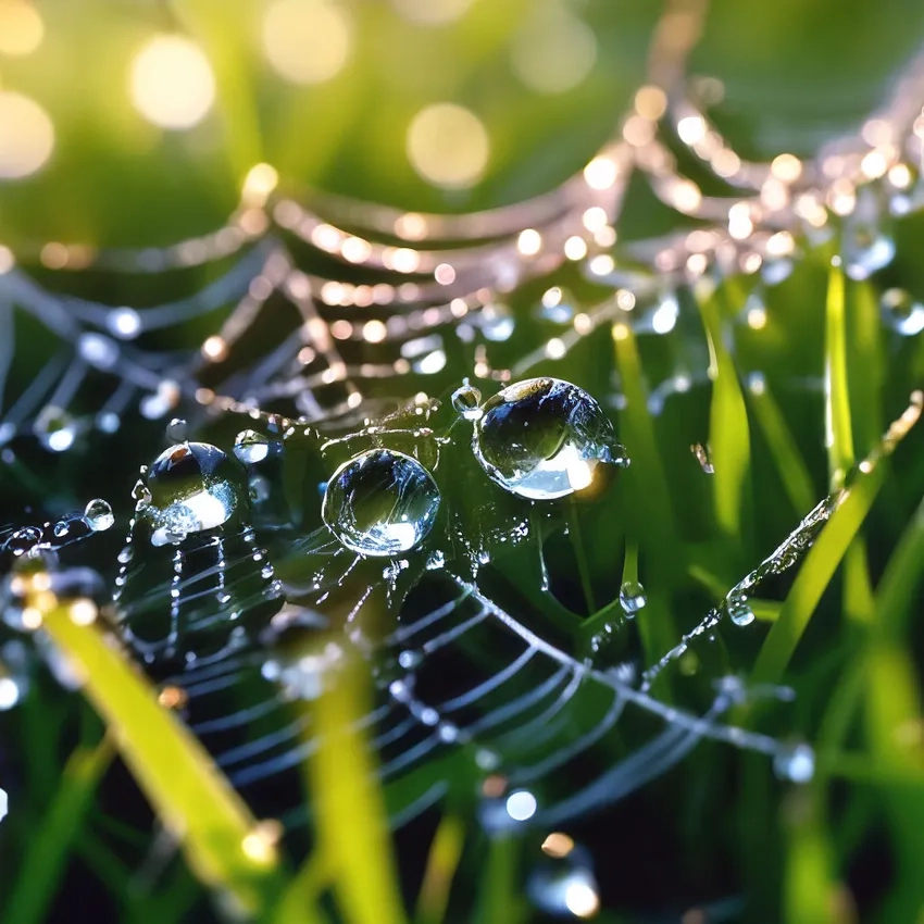 Chụp macro mạng nhện phô diễn cấu trúc tuyệt đẹp