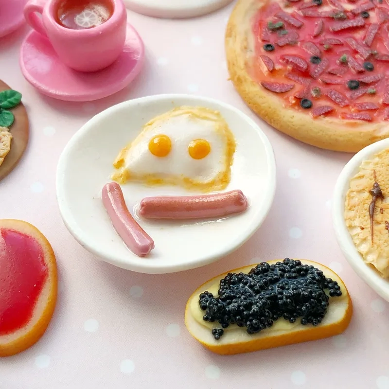 Chụp ảnh đẹp với đồ ăn giả chụp ảnh ấn tượng