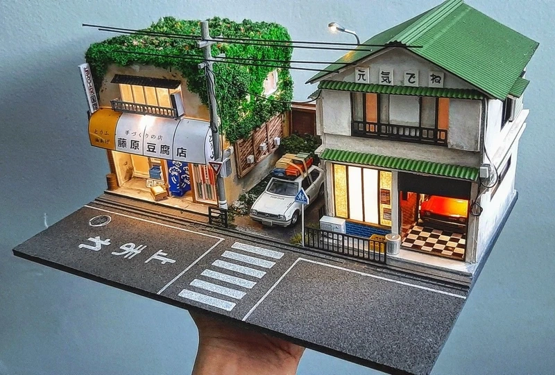 Thu nhỏ không gian sống Nhật với mô hình đường phố Nhật Bản thu nhỏ
