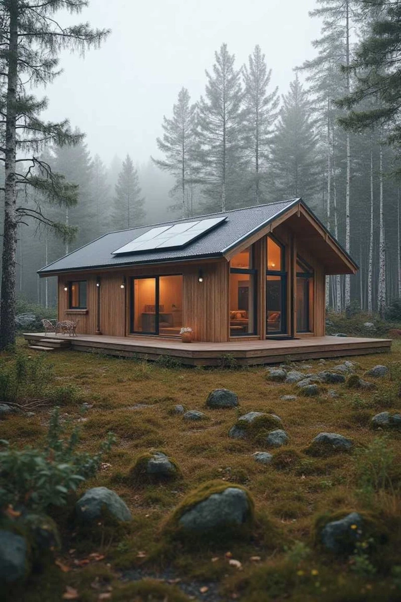 Trang trí góc phòng độc đáo với mô hình ngôi nhà trong rừng trang trí