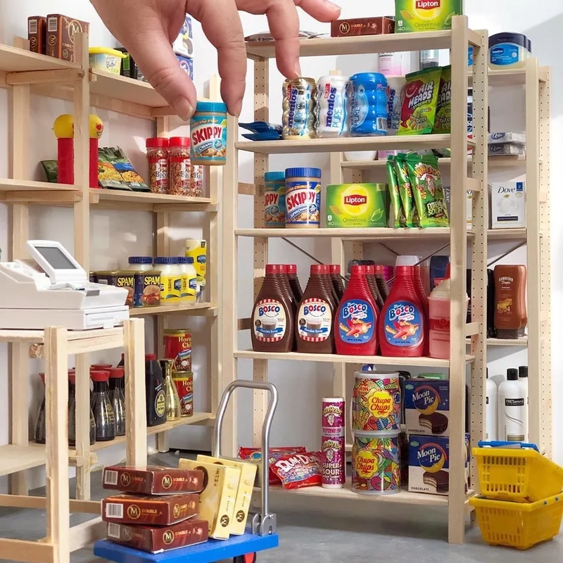 Thích hợp chơi vui nhộn với siêu thị mini toy