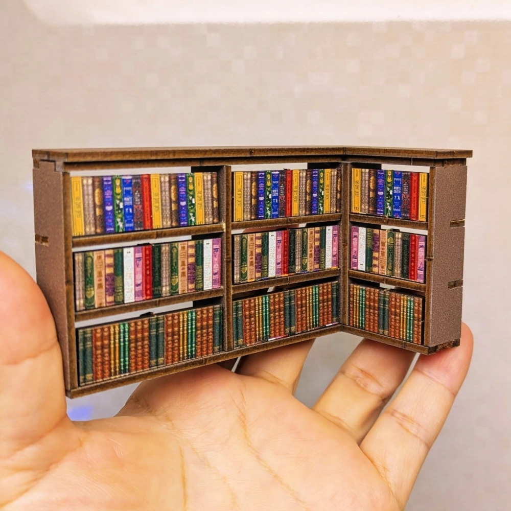 Chặn sách 3d tạo điểm nhấn độc đáo cho kệ sách