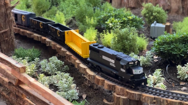 Vintage phong cách hoài niệm mô hình xe lửa mini vintage