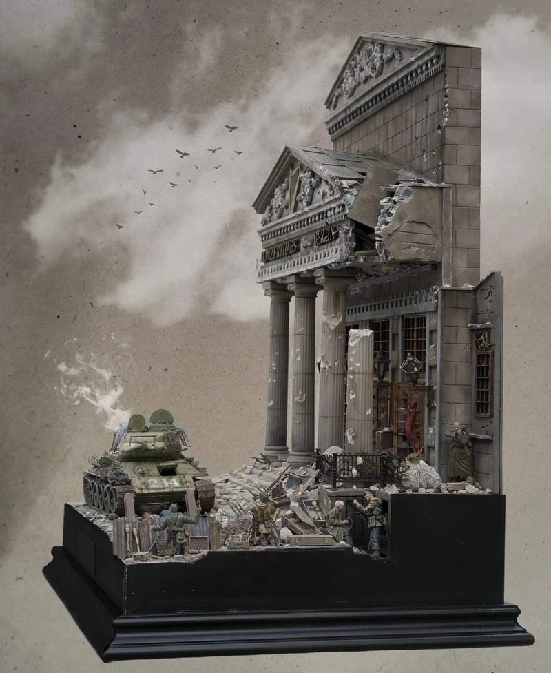 Đắm chìm trong không gian nghệ thuật diorama thu nhỏ