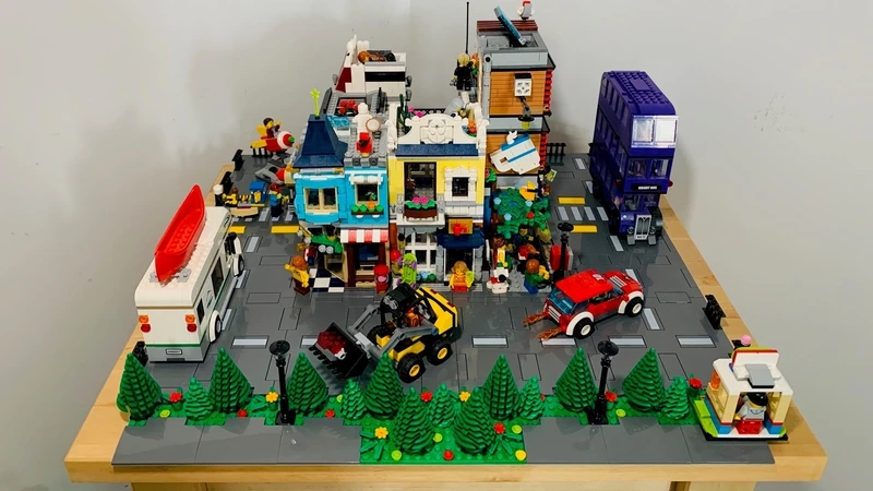 Thành phố thu nhỏ sống động thành phố lego tí hon đẹp