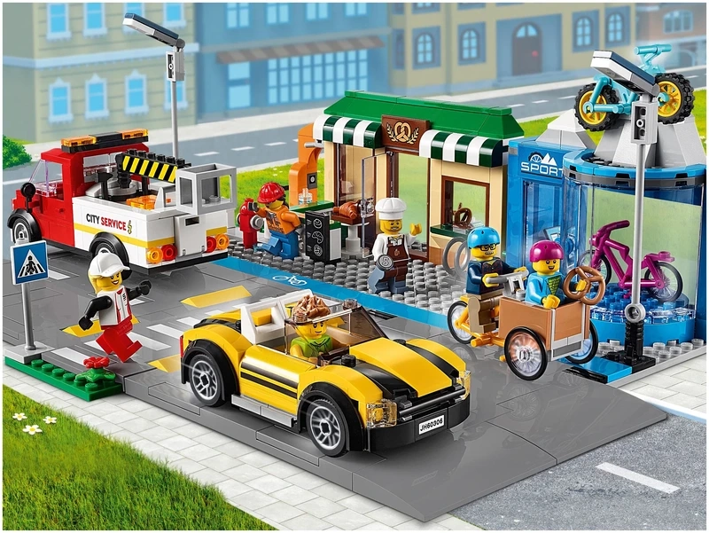 Thời hiện đại thu nhỏ trong LEGO thành phố lego tí hon thời hiện đại