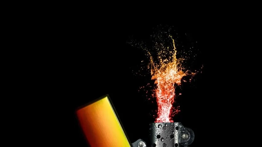 Cách chụp tia lửa bật lửa ban đêm đẹp mắt