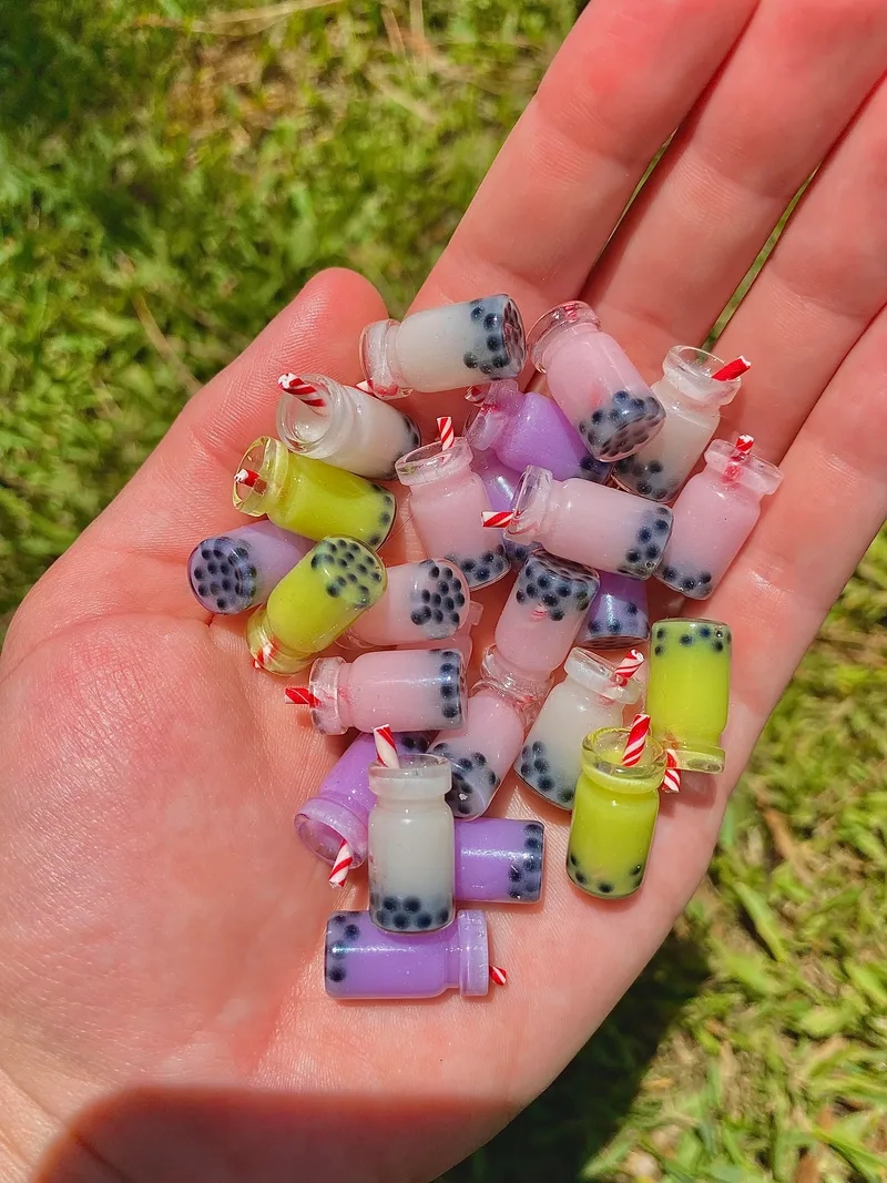 Trò chơi vui nhộn với trà sữa mini đồ chơi