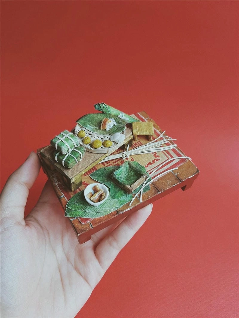 Bánh chưng tí hon sáng tạo kết hợp truyền thống hiện đại
